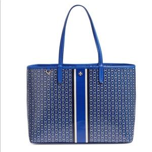 Authentic Tory Burch Blue Gemini Link Tote